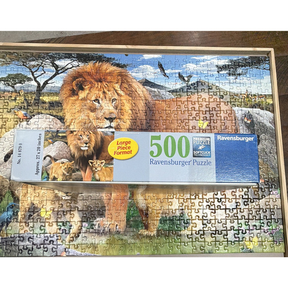 Ravensburger Lions pride forest wild animals Puzzle 500 large pieces complete - Picture 6 of 7